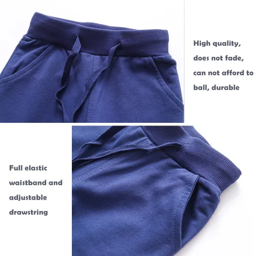 Vista 3 de Paquete de 23 pantalones deportivos elásticos con cordón para niños pequeños