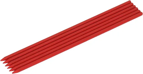 Vista 5 de 24 piezas de repuesto de lápiz de carpintero de 0.110 in de grafito sólido para carpintería para marcado de dibujo arquitecto (rojo)