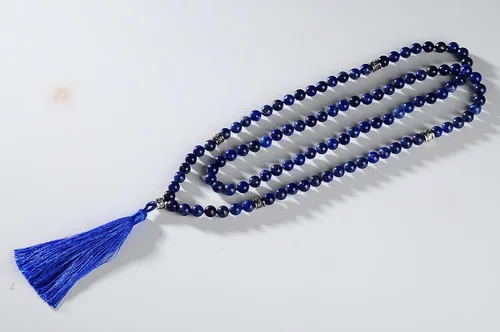 Vista 2 de Mala para meditación budista Collar de cuentas para mujer, hombre, Mala de pulsera, collar de cuentas para la oración