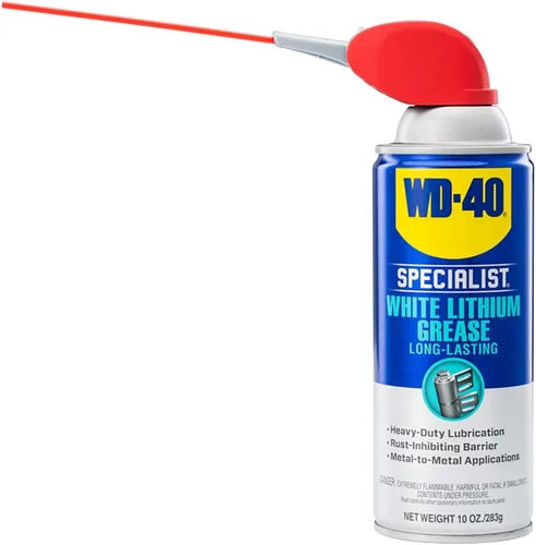 Vista 4 de WD-40 Specialist Spray de Grasa de Litio Blanco con Smart Straw que Rocía de 2 Formas, 10 OZ [Paquete de 6] & Specialist Lubricante Seco con Smart