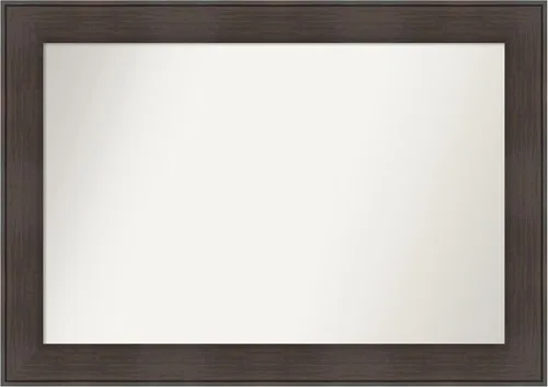 Vista 108 de Amanti Art Espejo personalizado, espejo de baño de veta de madera rústica William, espejo de pared o espejo de tocador de baño sobre el fregadero