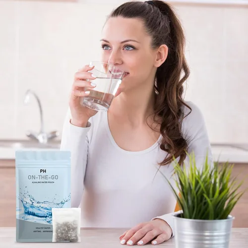 Vista 7 de Bolsa de filtro de agua alcalina portátil para tu botella, taza, sistema de filtro de agua alcalino para agua limpia, alcalinizador de agua de alto
