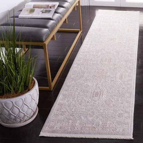Vista 9 de SAFAVIEH Jardin Collection - Alfombra de área de 5 x 8 pies, gris, lana hecha a mano, ideal para zonas de alto tráfico en sala de estar, dormitorio
