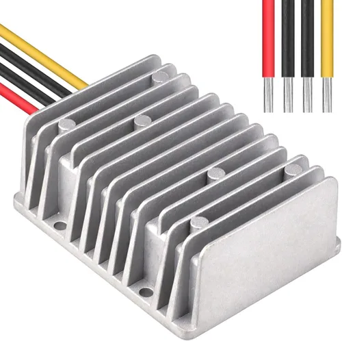 Vista 2 de DC 12V 24V Paso abajo a 5V 40A 200W Convertidor Regulador de Voltaje, Impermeable DC/DC Buck Transformador Fuente de alimentación