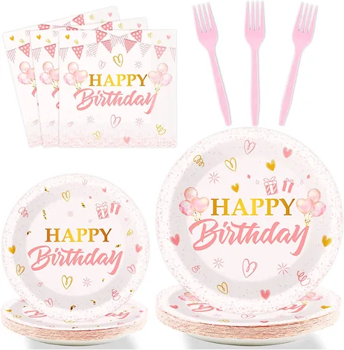 Vista 11 de Juego de vajilla de 96 piezas para cumpleaños número 13, platos desechables oficiales para adolescentes de 13 años, platos de fiesta de cumpleaños