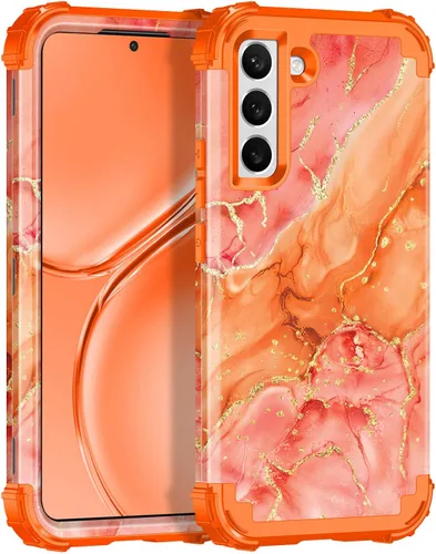 Vista 128 de Casetego Funda para Galaxy A16 5G, que brilla en la oscuridad, tres capas, resistente, a prueba de golpes, protección completa, policarbonato duro