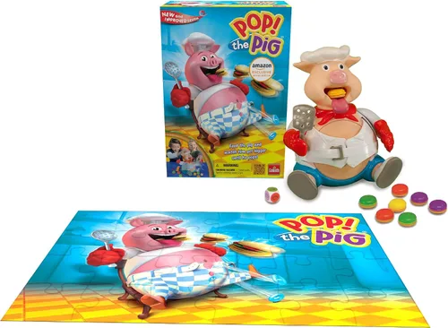 Vista 2 de Goliath Pop The Pig con rompecabezas de 24 piezas de bonificación (Amazon Exclusive)