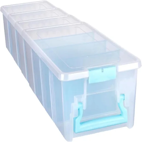 Vista 17 de ArtBin 6925AA Semi Satchel con divisores extraíbles, organizador portátil de arte y manualidades con asa, [1] estuche de almacenamiento de plástico