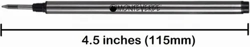 Vista 2 de Pen Savings Monteverde Soft Roll - Paquete combinado, repuestos para bolígrafos con tapa Montblanc, 5 unidades, punta media, M23, punta roscada