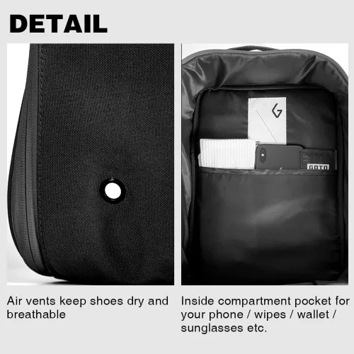 Vista 3 de GOTO Mamba Color Schemes - Bolsa deportiva para gimnasio, bolsa de viaje de 10 litros con compartimento para zapatos para hombres y mujeres, se