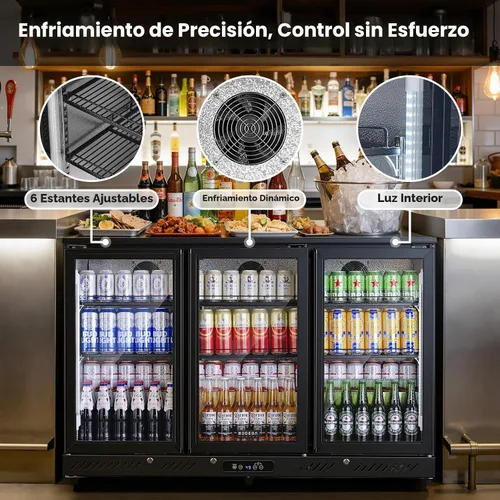 Vista 5 de BODEGA BODEGACOOLER - Enfriador de bar comercial con 3 puertas de cristal