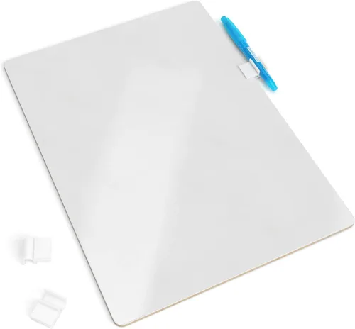 Vista 2 de Arteza - Pizarra blanca de borrado en seco de 9x12 pulgadas, dos caras, suministros para oficina, profesores, estudiantes y hogar, juego de 32