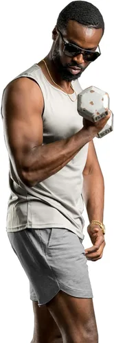 Vista 4 de COOFANDY Pantalones cortos de entrenamiento para hombre de 7 pulgadas, paquete de 2 pantalones cortos atléticos, ajuste muscular, culturismo