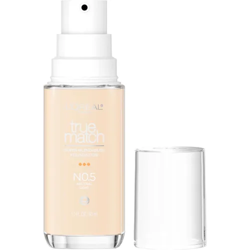 Vista 45 de L'Oreal Paris True Match - Base líquida supermezclable, maquillaje de base líquida de cobertura media, C0.5, ligero, 1 onza líquida