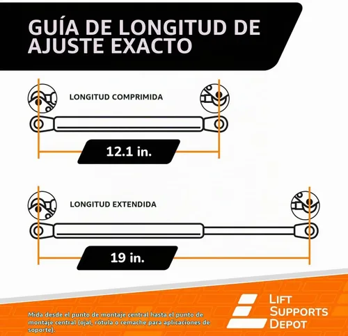 Vista 2 de 2 amortiguadores para escotilla trasera, para Nissan Xterra 2005-2014