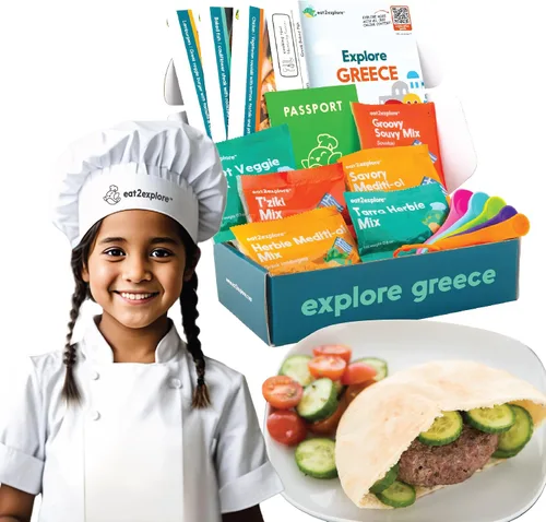 Vista 12 de eat2explore Kits de cocina para niños de 15 piezas - Juegos de cocina interactivos y educativos para niños reales para edades de 5 años en adelante