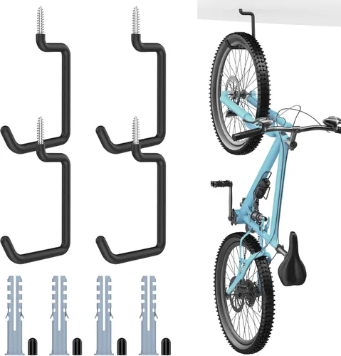 Vista 13 de Housolution Soporte de pared para bicicleta con gancho fijo