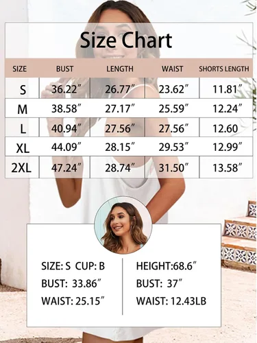 Vista 4 de Nirovien Vestido de tenis para mujer, mini vestido de entrenamiento con pantalones cortos, sin mangas, tirantes delgados, vestidos atléticos de golf