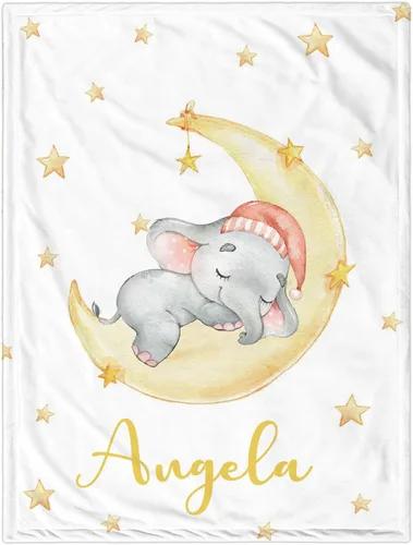 Vista 26 de Manta de bebé personalizada para niñas y niños, manta de bebé personalizada con nombre, mantas personalizadas con nombre para niños, manta de Linda