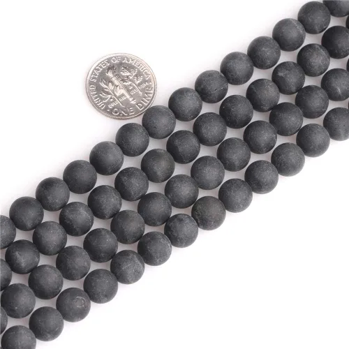 Vista 22 de JOE FOREMAN Cuentas de turmalina negra para hacer joyas, piedras preciosas naturales, semipreciosas, 0.079 in, redondas, facetadas de 15 pulgadas