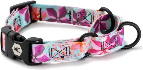 Vista 40 de Wolfgang - Collar de perro Martingala resistente con hebilla de nailon de liberación rápida para caminar y entrenar, estampado BrookTrout, grande