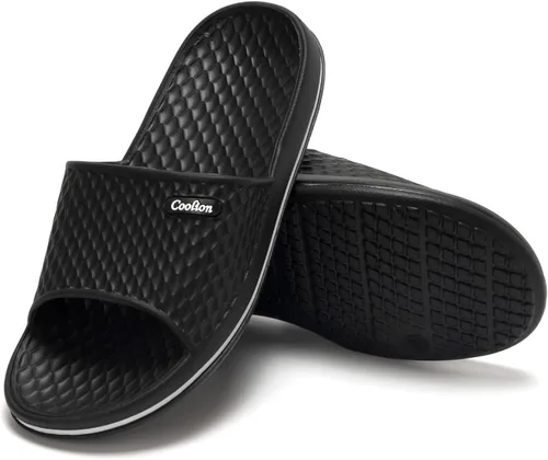 Vista 4 de Coolion Sandalias de ducha para mujer, sandalias antideslizantes para interiores