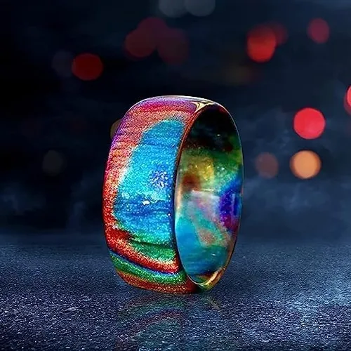 Vista 6 de Yealise - Anillo hecho a mano para mujer, diseño de estrella de cielo de siete