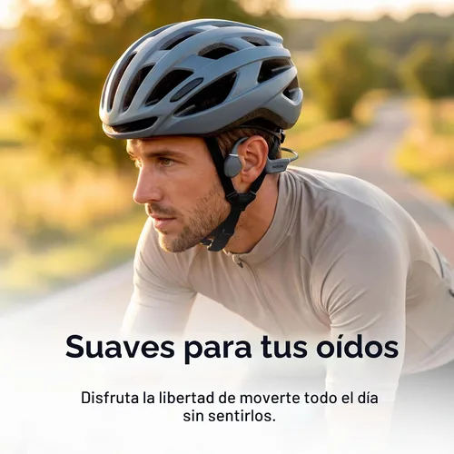 Vista 5 de Raycon Auriculares de conducción ósea, auriculares deportivos Bluetooth de oreja abierta con micrófono, auriculares resistentes al agua IP68