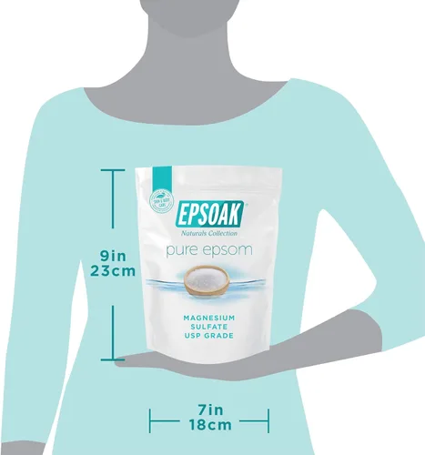 Vista 8 de Sales de Epsom para baño, spa, ducha y pies de Epsoak, Blanco