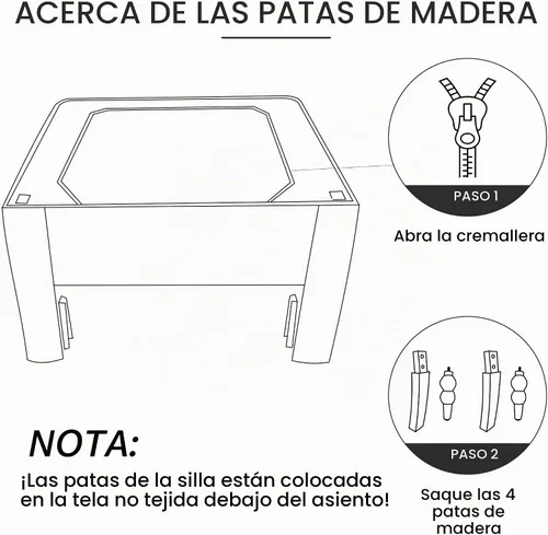 Vista 9 de HUIMO Silla de Club Acolchada, Silla de Acento con Almohada Lumbar, Sillón Tapizado con Botones, Sillas de Sofá de Tela de Lino para Dormitorio