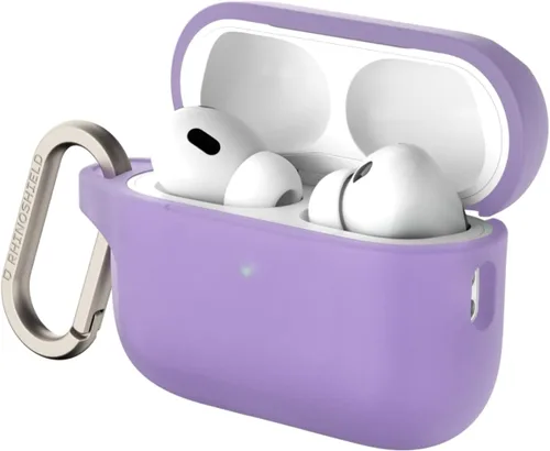 Vista 8 de RHINOSHIELD Funda para AirPods con mosquetón compatible con Apple [AirPods Pro 2], protección contra caídas de grado militar, resistente a