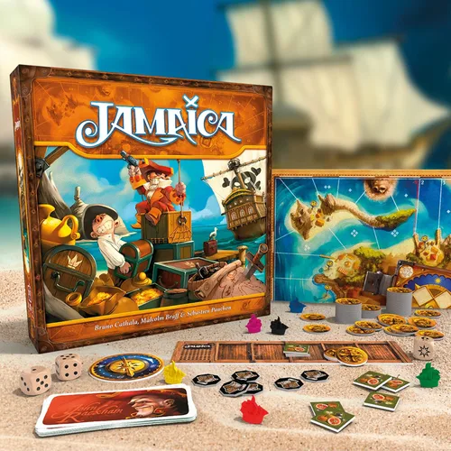 Vista 2 de Juego de mesa Jamaica (Nueva Edición) - Juego de carreras de piratas apto para toda la familia, juego de estrategia para niños y adultos, a partir