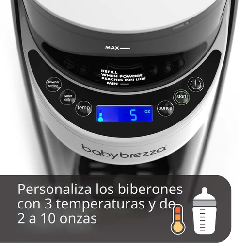 Vista 3 de Baby Brezza Nueva y Mejorada Máquina Dispensadora de Fórmula Formula Pro Advanced - Mezcla Automáticamente un Biberón de Fórmula Tibia al Instante