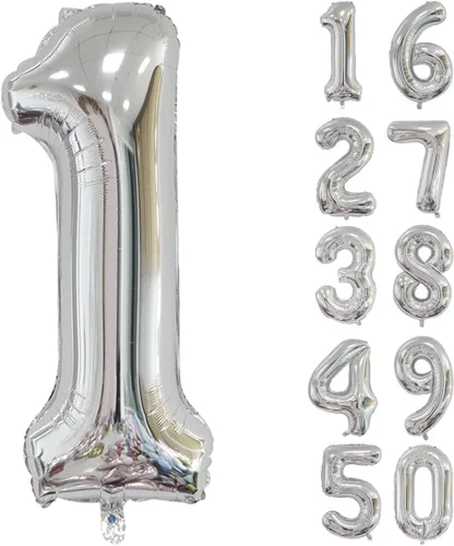 Vista 325 de Globos gigantes de helio de aluminio de 40 pulgadas, color negro, globos digitales grandes del número 0 para decoración de fiesta de cumpleaños
