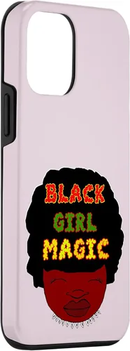 Vista 3 de Funda mágica para iPhone 12 mini niña negra