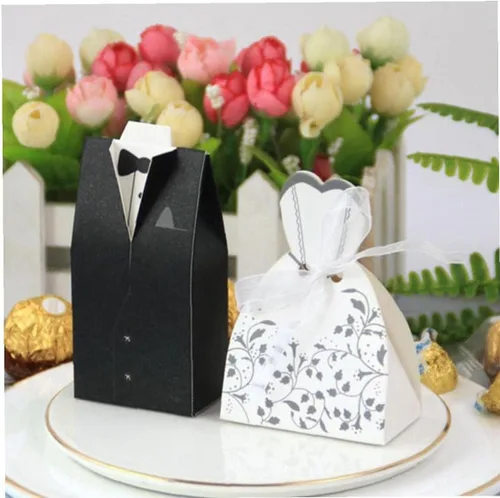 Vista 4 de 100 bolsas de regalo de boda para novios, suministros de fiesta