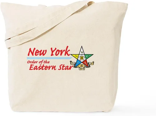 Vista 8 de CafePress Eastern Star Tote Bag Bolsa de lona natural, bolsa de compras de tela, Caqui