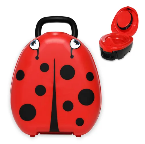 Vista 19 de My Carry Potty - Orinal de viaje para niños de 18 meses a 3 años, gato Gato Blanco
