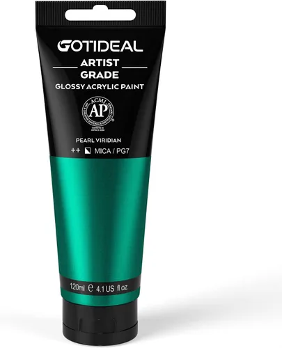 Vista 24 de GOTIDEAL - Pintura acrílica iridiscente, rojo camaleón, de 4.1 oz, no tóxicas, no se decoloran; ricos pigmentos para artistas adultos y niños