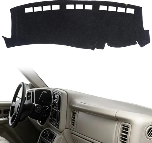 Vista 29 de AUQDD Funda de Cubierta de Tablero Compatible con 2004 2005 2006 2007 2008 2009 2010 Toyota Sienna, Alfombra de Tablero de Franela Negra Negro