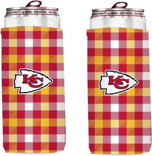 Vista 28 de Paquete de 2 soportes para latas de fútbol de 12 onzas, delgado y delgado, aislador de bebidas Huggie Cooler Coozies (Arizona (cardenales))