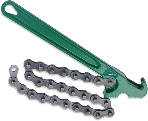 Vista 7 de Llave de cadena de trinquete resistente de 9 pulgadas, herramienta reversible de filtro de aceite, herramientas de accesorios de tubería, ajuste