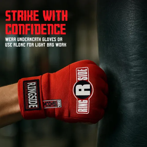 Vista 3 de Ringside guantes de entrenamiento de envoltura rápida para Muay Thai, MMA, Kickboxing