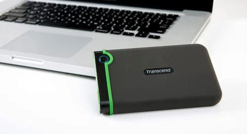 Vista 4 de Transcend 1TB USB 3.1 Gen 1 StoreJet 25M3S SJ25M3S Disco Duro Externo Rugoso TS1TSJ25M3S, Gris