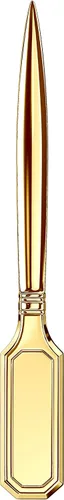 Vista 4 de El Casco Abrecartas M650L - Oro, 8.661 x 1.181 x 0.197 in.