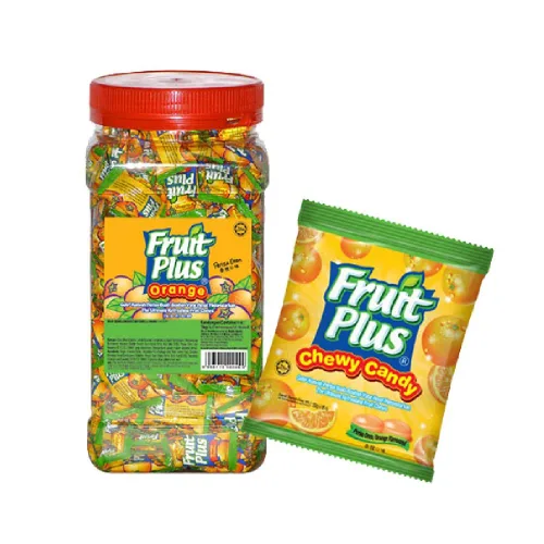 Vista 3 de Fruit Plus Tarro de caramelos masticables 2.2 lbs (Mango)