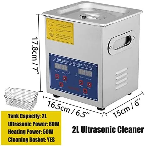 Vista 2 de 22L Portable Ultra Cleaner - Fast Deep Cleaning Machine for Jewelry, Dishes & Small Parts, Efficient Home Appliance for Effective Cleaning Soluts