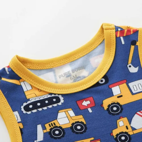 Vista 114 de pureborn Mameluco de algodón súper suave para bebés niños y niñas de 0 a 24 meses