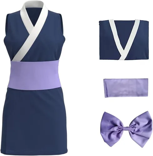 Vista 2 de Uzui Tengen - Disfraz de kimono para mujer, disfraz de cosplay de Suma Hinatsuru Makio para mujer