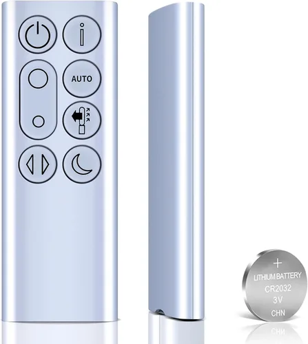 Vista 10 de Control remoto de ventilador de repuesto compatible con Dyson DP04 TP04 TP06 TP09 Pure Cool Air Purifying Fan (color azul con batería) Blue, With